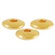 DQ metal bead Disc 6mm Gold